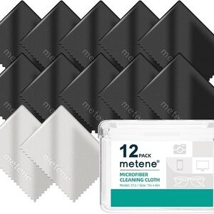 Metene 12 Pack Microfiber Cleaning Cloth (6 "x7")